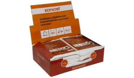 Konkret 293273 Skyddsplast 4x5 m, Heavy Duty, Målarredskap & tillbehör