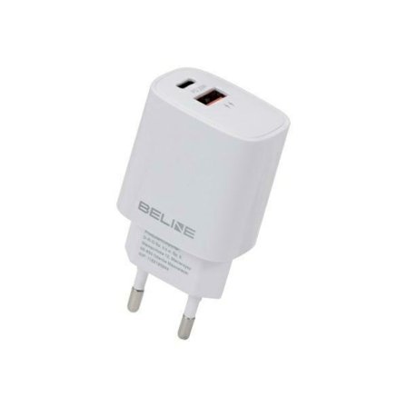 Beline Vægoplader USB-C Til USB-A (20W) - Hvid