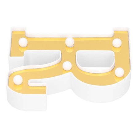 Guldbokstav R-lampa LED Alfabetisk Dekorativ Lampa för Sovrum Bröllop Födelsedagsfest Varmvit