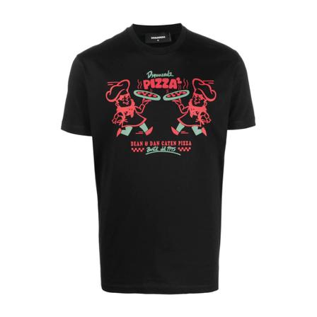 Dsquared2, T-Shirts Czarny, Mężczyzna, Rozmiar: M