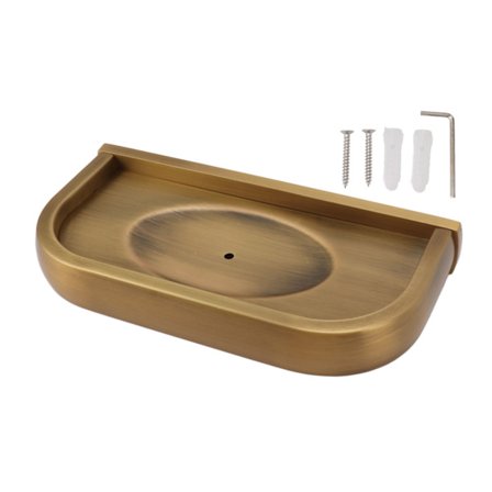 Toiletpapirholder Rustfrit Stål Tissue Rulleholder Vintage Vaskerum Telefonhylde til Badeværelse Køkken