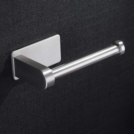 Selvklæbende Toiletpapirholder Ingen Boring Toiletpapirholder Børstet Rustfrit Stål