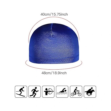 /EA/6 stk. hjelmforingshetter svetteabsorberende lue løpeluer sykkelhetter for menn kvinner (stil 2)