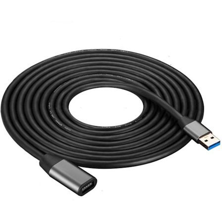 NÖRDIC Active 5m USB3.1 jatkokaapeli 5Gbps jatke USB Uros-naaras Xbox, PS5, Oculus, tulostin, skanneri, Playstation, VR