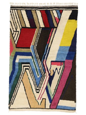 Handknuten Berber Moroccan - Mid Atlas 153X237 Ullmatta Liten