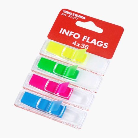 Biltema - Infoflagg 4 x 36-pakning