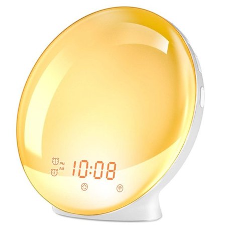 Wake Up Light Alarm Clock Dobbel Alarmer FM Radio