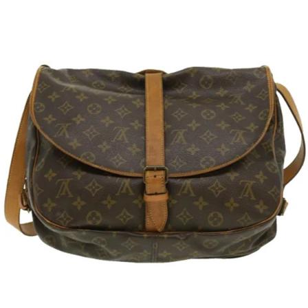 Louis Vuitton Vintage, Pre-Owned Saumur Bag Bruin, Dames, Maat:ONE Size