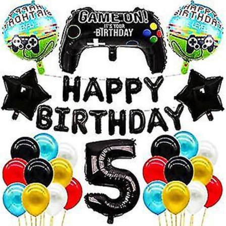 Videospill Bursdagsfest Tilbehørsett Barn 27 stk Ballonger
