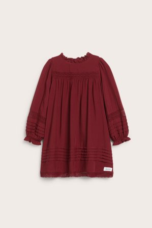 Newbie | Sukienka z koronkowymi detalami | Czerwony