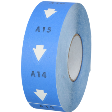 Nummerlapp T-80 Blå 40mm