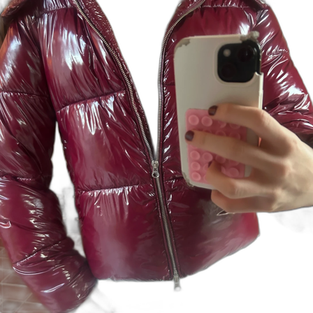 Nelly röd pufferjacka