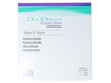 Duoderm Ekstra tynn bandasje 15x15 cm, 5 stk.
