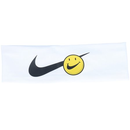 Nike - Weiss Headband Mütze - Fury 3.0 Print White/Opt Yellow/Black Headband @ Hatstore