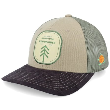 SQRTN - Beige Trucker Cap - Adventure Low Cap Khaki Trucker @ Hatstore