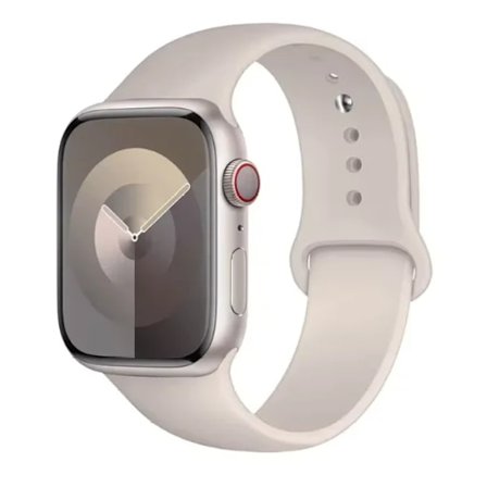 Lämplig för Apple Watch Smart Watch Iwatch3/4/5/6/7/8/Se Generation Ultra Klockarmband Fritt Justerbar Enfärgad Silikon M