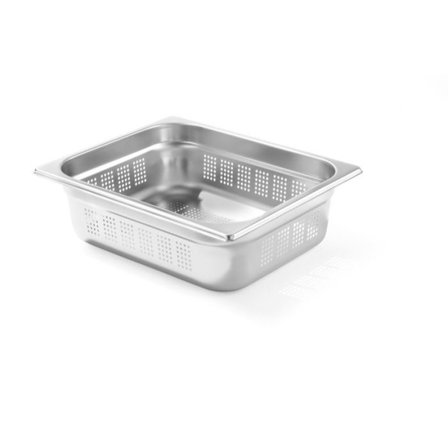 Bac Gastronorme GN 1/2 perforerad Profi Line - Hendi - l325- L1- P265- h100- Inox 18/10