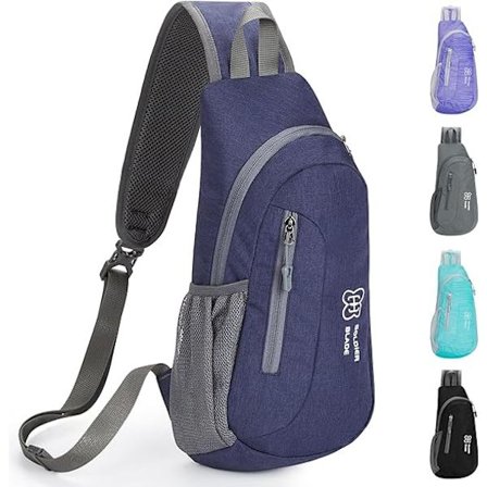 Miesten yksi olka reppu ulkoilulaukku retkeily vuorikiipeily polkupyörä( sininen)