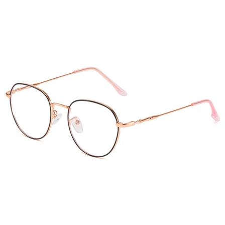 Anti Blue Light Glasögon För Kvinnor Män Datorglasögon med PC-lins och Silikon Nose Pad Järn black rose gold