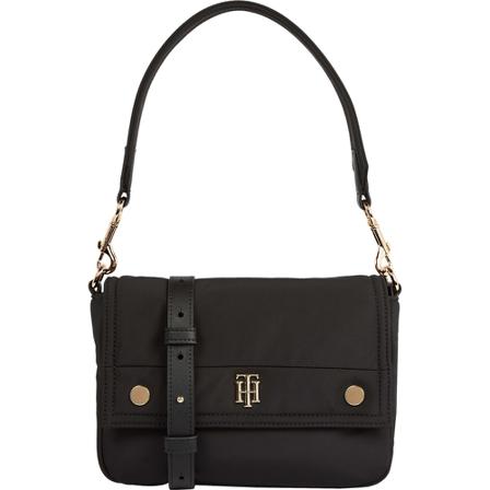 Tommy Hilfiger Shoulder Taske Sort, Dame Skuldertasker, Størrelse: ONE Size