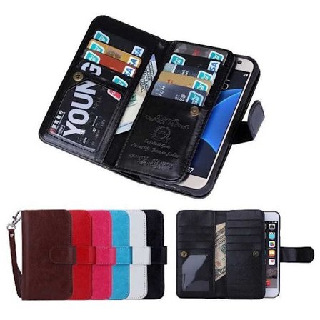 A5 2017 käytännöllinen lompakkokotelo 11 taskulla