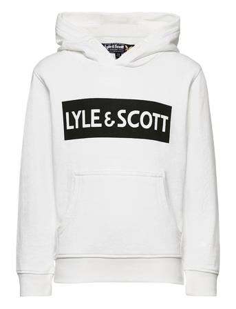 Block Logo Oth Hoody Fleece Huppari Valkoinen Lyle & Scott Junior