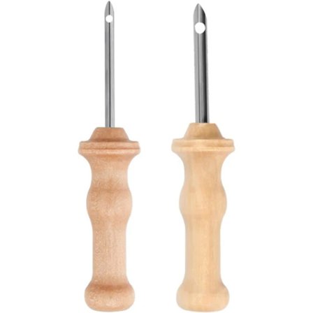 【xj】Punch Needle Broderi, Punch Needle, Punch Needle Broderipen, Punch Needle, Punch Needle Pen til Broderi med Bærbart Træhåndtag, Syning