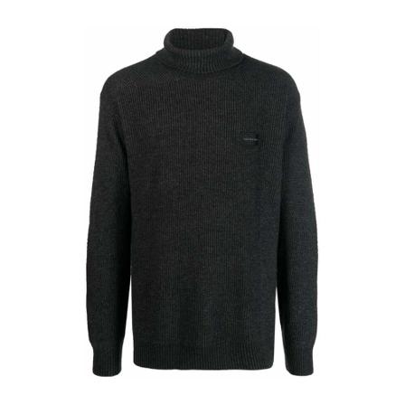 Calvin Klein Jeans, Turtlenecks Zwart, Heren, Maat:L