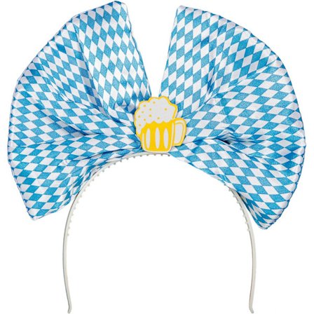 Oktoberfest Diadem med Rosett - Festligt Pannband i klassisk bayersk stil