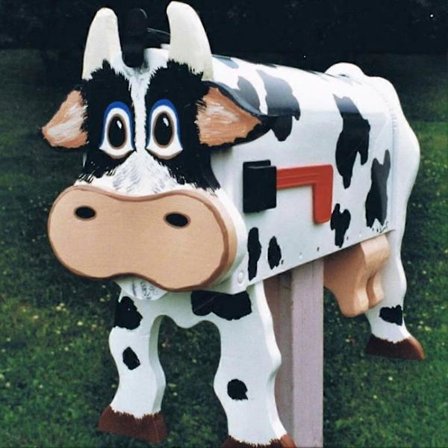 Unik Brevlåda med Kyckling Ko Häst Utomhus Väderbeständig Postlåda Ornament Utomhus Trädgård Gård Dekor