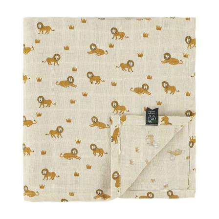 Trixie Musselinpledd Lively Lion, Beige, 1 stk.