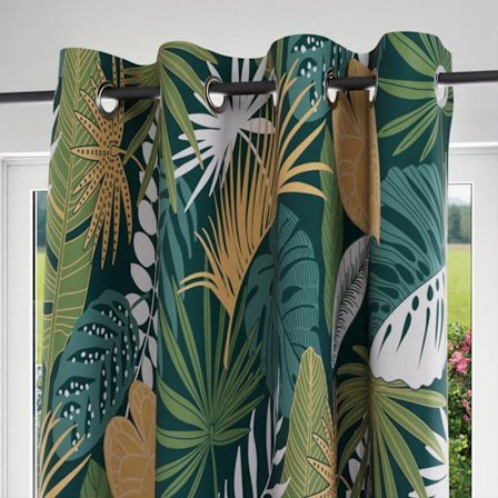 Öljegardin i ren bomull 135x250 TANZANIA, av Soleil d'Ocre