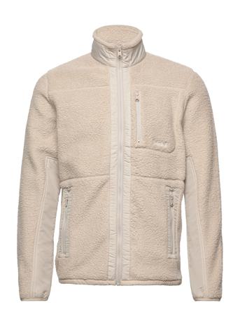 Mix Media Sherpa Fleece Jacket Sweat-shirts & Hoodies Fleeces & Midlayers Beige Timberland