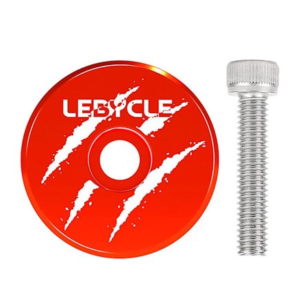 Cykel headset topplock med skruvar cykel stam topplock landsvägscykel tillbehör (röd)