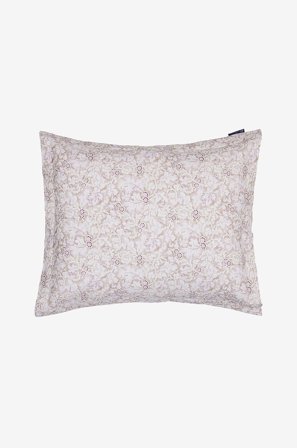 Lexington - Fall Leaves Printed Cotton Sateen Putetrekk - Beige - Putevar - 50X60 - Fra Homeroom