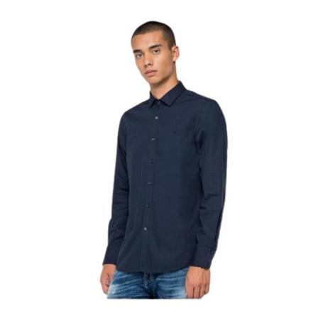 Replay Casual Shirts Blå, Herre Skjorter