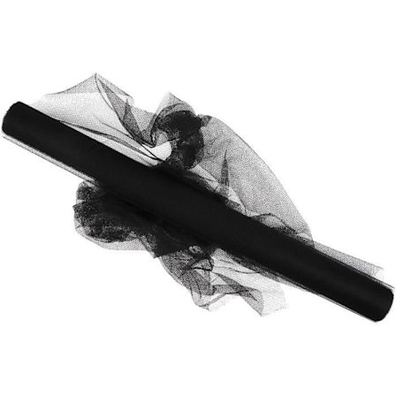 Tyll i rulle - Hög kvalitet - Svart - Ej tillgänglig för köp per meter