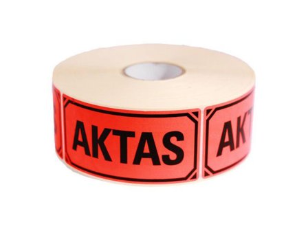 Varningsetikett Aktas 1000/rl - Lyreco - Emballage och lagerutrustning - Etiketter och godsmärkning - Specialetiketter