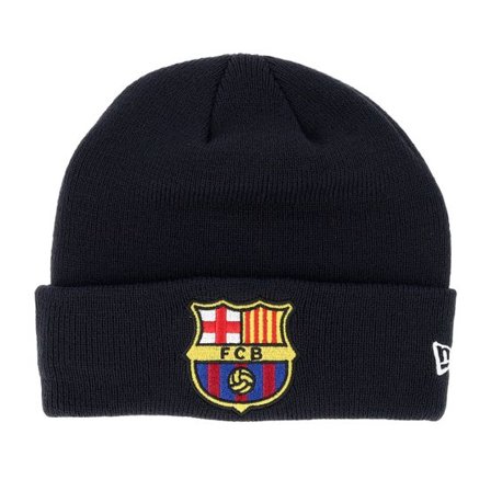 New Era - Football Blå cuff Beanie - Kids Barcelona Core Beanie Navy Cuff @ Hatstore