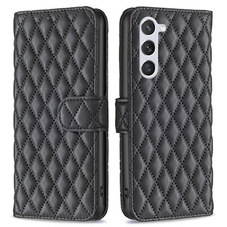 SKALO Samsung S24 BINFEN COLOR Quiltet Pung - Sort