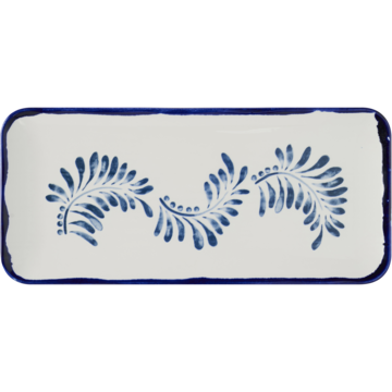 Tallerken Middelhav Hvit/Blå