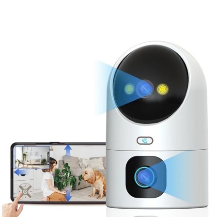 6MP PTZ IP Kamera 5G WiFi Dual Lens Kamera Hem Säkerhet CCTV