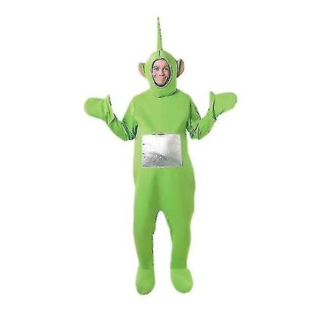 Halloween aikuisten teletapit -asu vanhemmalle-lapselle -1 green