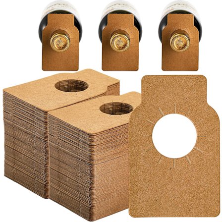 500 stk. Vin Flaske Tags Kraft, Papir Vin Kælder Etiketter, Vin Flaske Hængende Tags, Genanvendelige Flaske Hals Gave Tags til Champagne