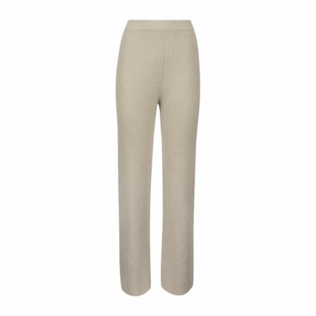 Fabiana Filippi Ribbed Broek , Beige , Dames , Maat: S