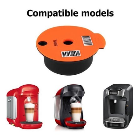 Farge 60ml Bosch-S Tassimo Kaffekapsler, Gjenbrukbar Plastfilterkurv, Pod, Kaffemaskin