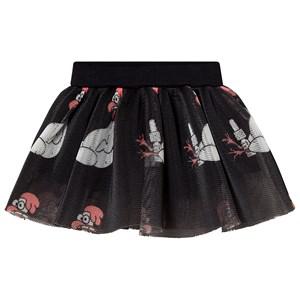 Caroline Bosmans Black Nose Spray Print Mini Skirt 8 Years - Skirts - 8 years - Black