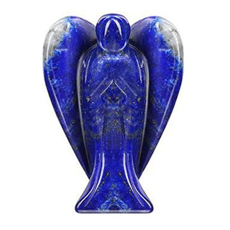 Krystal Engel Dekoration Tigerøje Healing Poleret Natursten Skulptur Statue Håndskåret Søde Figurer