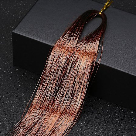 36inch Hair Tinsel Sparkling Glitter Tinsel Fairy Hair Extensions Heat Resistant Party Highlight