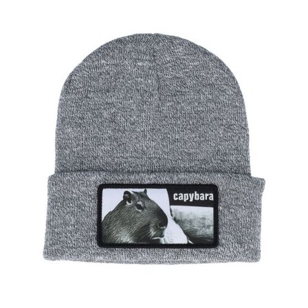 Iconic - Grå cuff Beanie - Capybara Sofa Beanie Heather Grey Cuff @ Hatstore